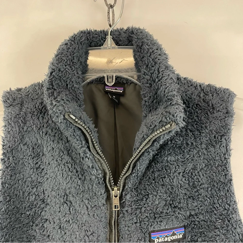 Patagonia Women’s Medium Fleece Zip-Up Vest‎ Gray Sherpa Outdoor Core Piece